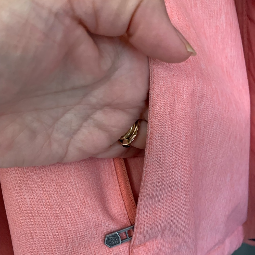 Pink Ski & Snow Jacket with Hood and Water-Resistant Finish - Picture 3 of 10